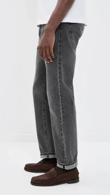 Levi's 501 Relaxed Jeans Black Ash Selvedge 38 | Thumbnail 4