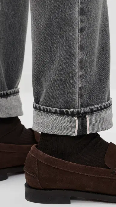 Levi's 501 Relaxed Jeans Black Ash Selvedge 38 | Thumbnail 5