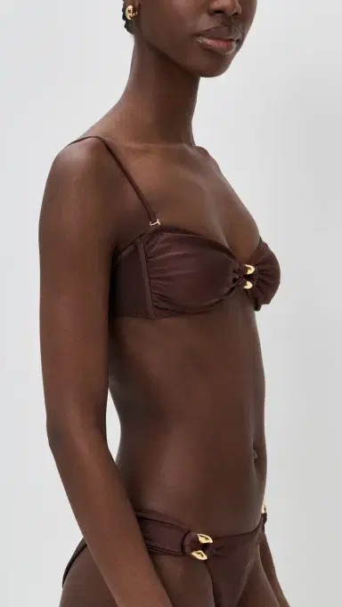 Shani Shemer Nyx Bikini Top Espresso | Thumbnail 4