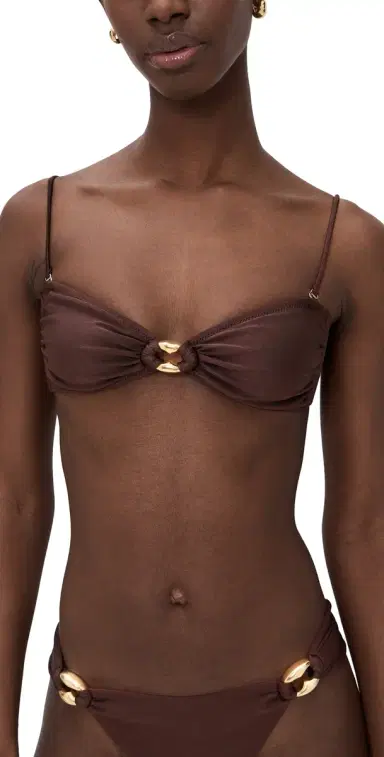 Shani Shemer Nyx Bikini Top Espresso | Thumbnail 1
