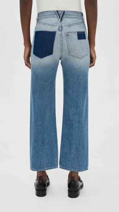 Veronica Beard Jean Dylan Ankle High Rise Straight Jeans Time Lapse | Thumbnail 3 Veronica Beard Jean Dylan Ankle High Rise Straight Jeans Time Lapse | Thumbnail 3