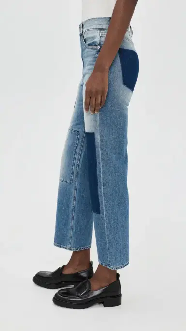 Veronica Beard Jean Dylan Ankle High Rise Straight Jeans Time Lapse | Thumbnail 4 Veronica Beard Jean Dylan Ankle High Rise Straight Jeans Time Lapse | Thumbnail 4