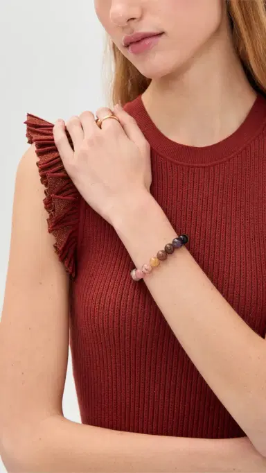 Shashi Joe Smooth Gemstone Bracelet | Thumbnail 3