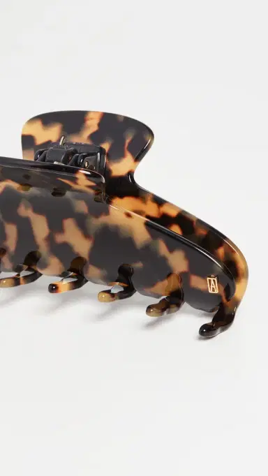Alexandre de Paris Large Jaw Clip Tokyo Tortoise One Size | Thumbnail 2