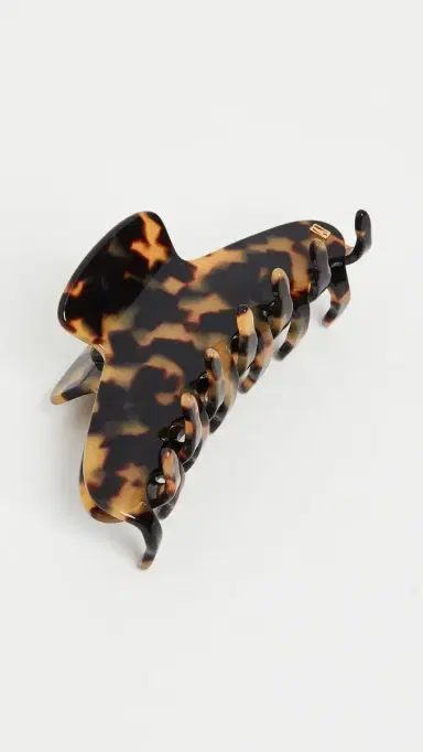 Alexandre de Paris Large Jaw Clip Tokyo Tortoise One Size | Thumbnail 4