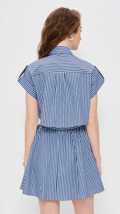 o.p.t o. p.t Rowe Dress Navy Stripe S | Thumbnail 3