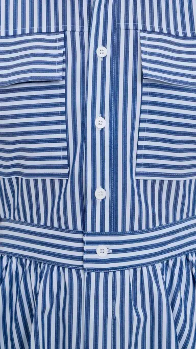 o.p.t o. p.t Rowe Dress Navy Stripe S | Thumbnail 6