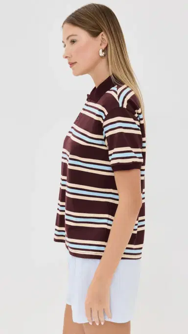 LIONESS Leisure Polo Chocolate Multi XS | Thumbnail 4 LIONESS Leisure Polo Chocolate Multi XS | Thumbnail 4