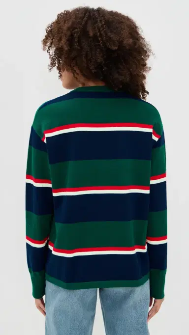 State & Lake Nia Rugby Sweater Green/Navy | Thumbnail 3 State & Lake Nia Rugby Sweater Green/Navy | Thumbnail 3