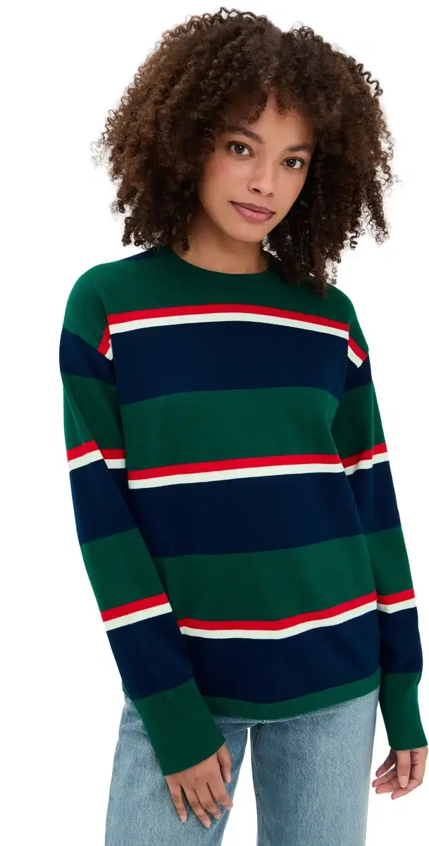 Nia Rugby Sweater Green/Navy