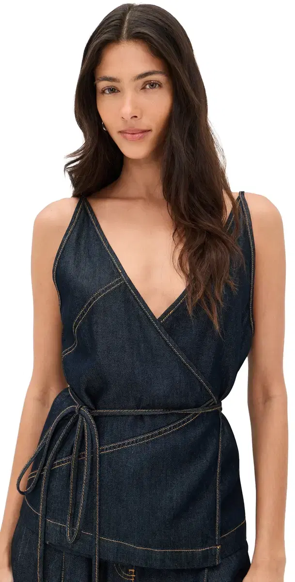 IRO Renata Top Satin Denim