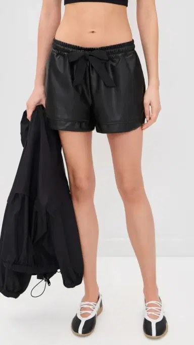 Goldbergh June Faux Leather Shorts | Thumbnail 2