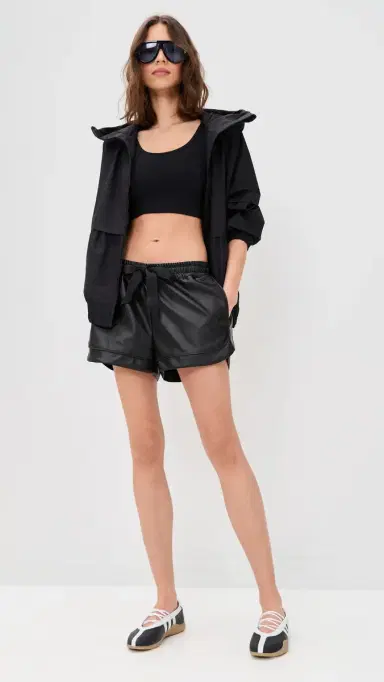 Goldbergh June Faux Leather Shorts | Thumbnail 5