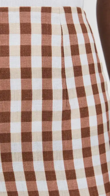 FAITHFULL Valeria Capri Pants Gingham Cedar | Thumbnail 6