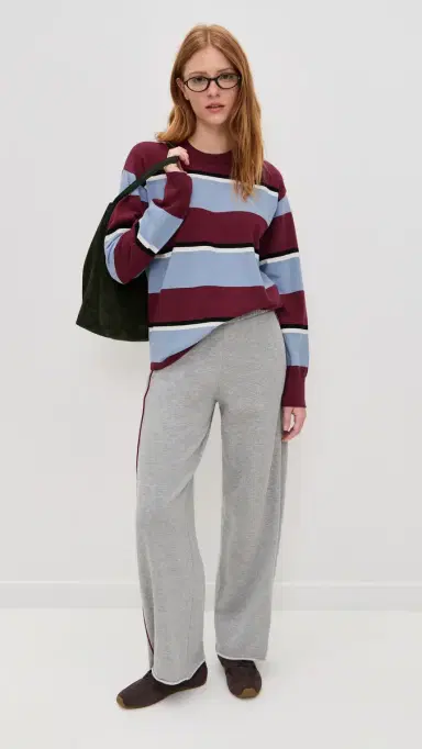 State & Lake Nia Rugby Sweater Burgundy/Blue | Thumbnail 5 State & Lake Nia Rugby Sweater Burgundy/Blue | Thumbnail 5
