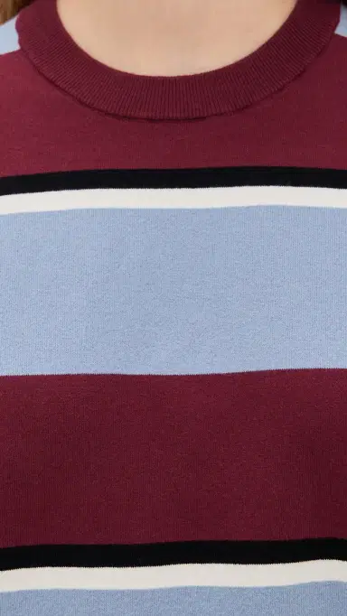 State & Lake Nia Rugby Sweater Burgundy/Blue | Thumbnail 6 State & Lake Nia Rugby Sweater Burgundy/Blue | Thumbnail 6