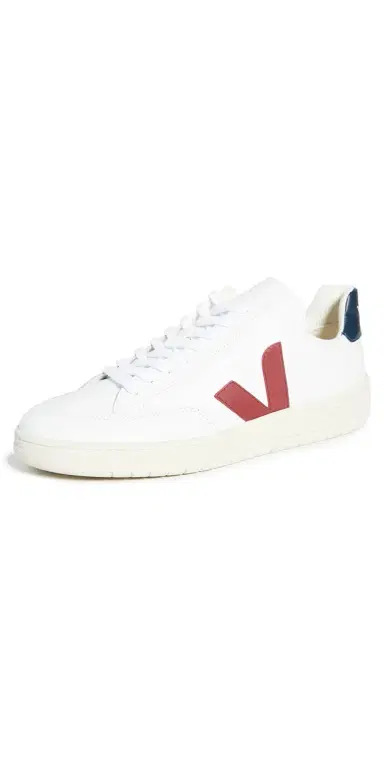 Veja V-12 Leather Sneakers Extra White/Marsala/Nautico 39 | Thumbnail 1