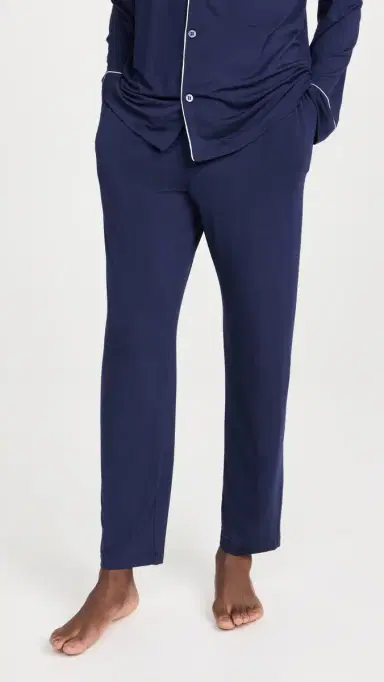 Eberjey William Modal ong Pajamas Set True Navy/ | Thumbnail 5