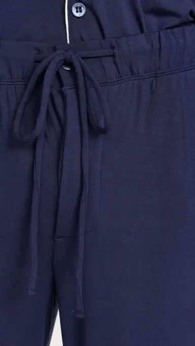 Eberjey William Modal ong Pajamas Set True Navy/ | Thumbnail 6