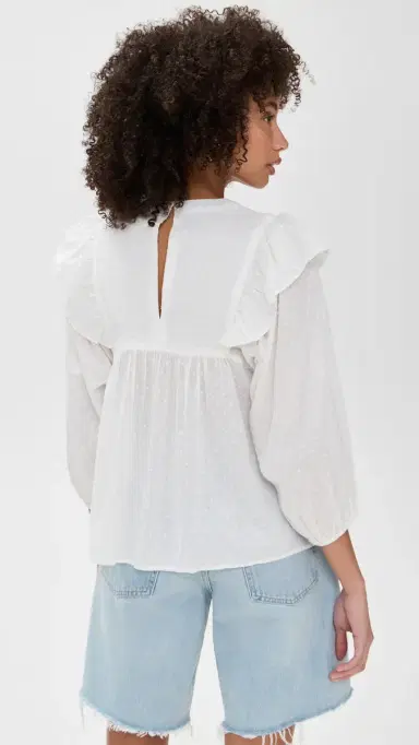 Cleobella Lina Blouse Ivory | Thumbnail 3 Cleobella Lina Blouse Ivory | Thumbnail 3