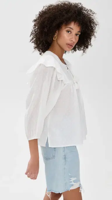 Cleobella Lina Blouse Ivory | Thumbnail 4 Cleobella Lina Blouse Ivory | Thumbnail 4