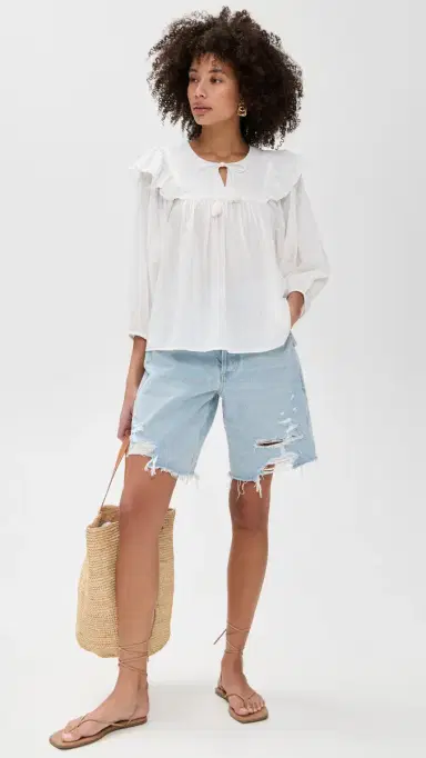 Cleobella Lina Blouse Ivory | Thumbnail 5 Cleobella Lina Blouse Ivory | Thumbnail 5
