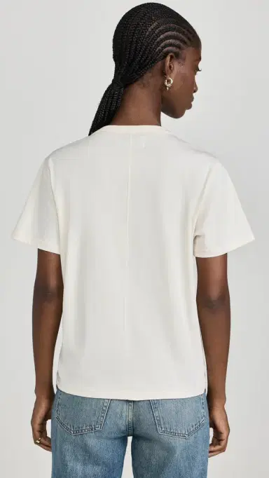 Sold Out NYC The Iconically oft Perfect Tee in Cream Cream | Thumbnail 3