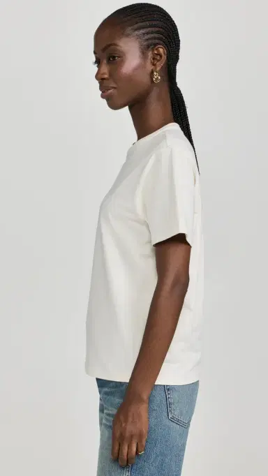 Sold Out NYC The Iconically oft Perfect Tee in Cream Cream | Thumbnail 4