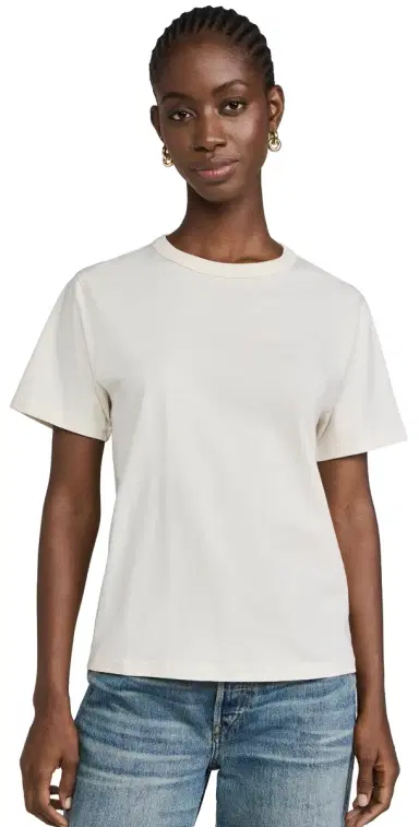 Sold Out NYC The Iconically oft Perfect Tee in Cream Cream | Thumbnail 1