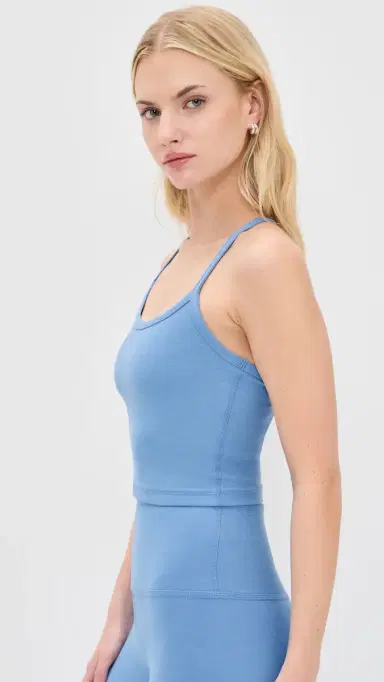 Beyond Yoga Spacedye Slim Racerback Cropped Tank Wild Flower Blue Heather | Thumbnail 4 Beyond Yoga Spacedye Slim Racerback Cropped Tank Wild Flower Blue Heather | Thumbnail 4
