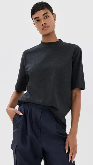 Tibi Perfect Unisex Tee Charcoal Grey M | Thumbnail 2 Tibi Perfect Unisex Tee Charcoal Grey M | Thumbnail 2
