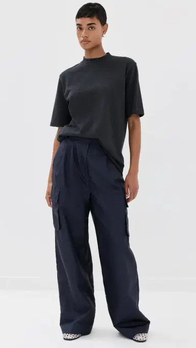 Tibi Perfect Unisex Tee Charcoal Grey M | Thumbnail 5 Tibi Perfect Unisex Tee Charcoal Grey M | Thumbnail 5