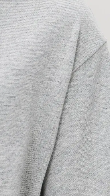 Tibi Perfect Unisex Tee Heather Grey S | Thumbnail 6