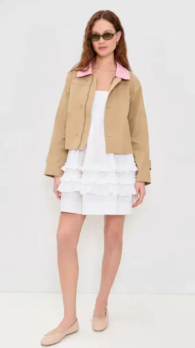 MAUDE CLUB Brooke Jacket Tan Pink | Thumbnail 5 MAUDE CLUB Brooke Jacket Tan Pink | Thumbnail 5