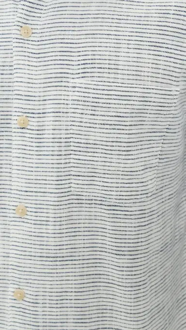 Marine Layer Classic Stretch Shirt Natural/Black Stripe L | Thumbnail 6