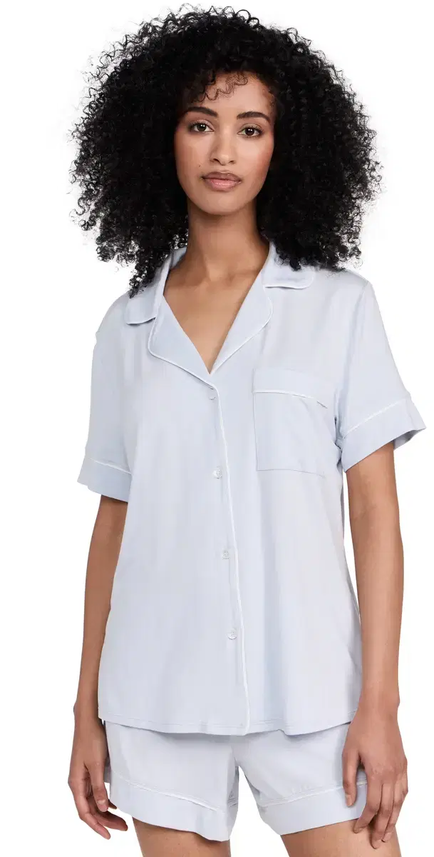 Eberjey Gisele The Relaxed horts Pajamas et Ice Blue/