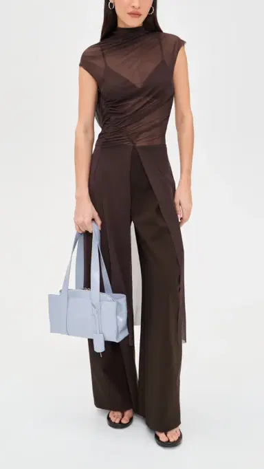 OSOI Shell Duffel Mini Shoulder Bag Icy Blue One Size | Thumbnail 3