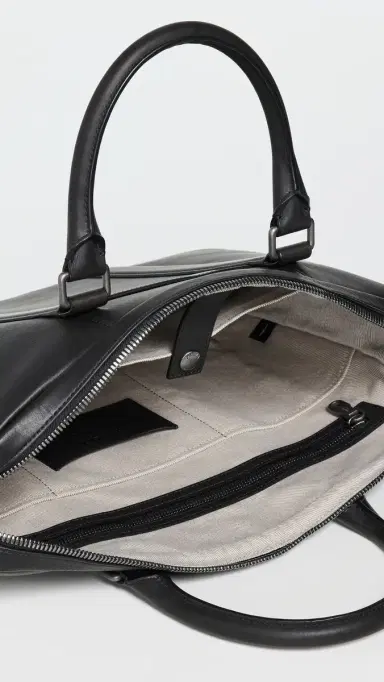 Shinola Navigator Leather Briefcase Black One Size | Thumbnail 6