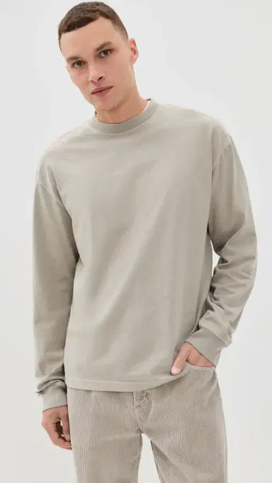 AGOLDE Long Sleeve Asha Tee Wicker | Thumbnail 2 AGOLDE Long Sleeve Asha Tee Wicker | Thumbnail 2