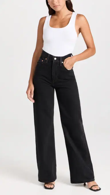 Levi's Ribcage Wide Leg Jeans Rosie Posie | Thumbnail 5