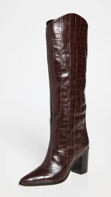 Schutz Maryana Block Boots Dark Chocolate | Thumbnail 2