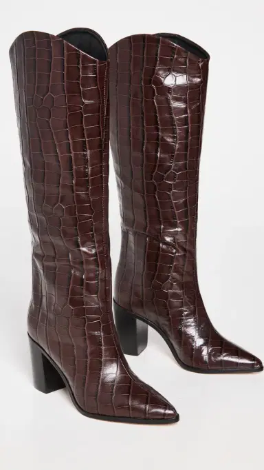 Schutz Maryana Block Boots Dark Chocolate | Thumbnail 3