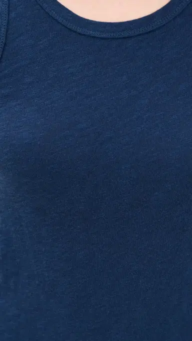 Z Supply Classic Slub Scoop Tank Indigo L | Thumbnail 6