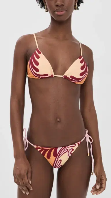 Farm Rio Arabesc Soft Yellow Tie Side Bikini Bottoms Arabesc Soft Yellow L | Thumbnail 4 Farm Rio Arabesc Soft Yellow Tie Side Bikini Bottoms Arabesc Soft Yellow L | Thumbnail 4