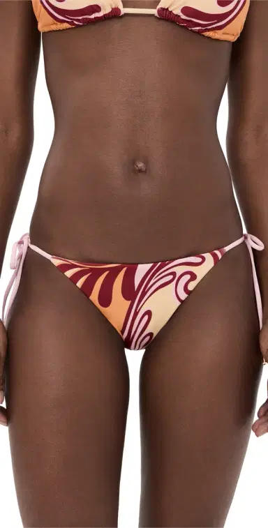 Farm Rio Arabesc Soft Yellow Tie Side Bikini Bottoms Arabesc Soft Yellow L | Thumbnail 1 Farm Rio Arabesc Soft Yellow Tie Side Bikini Bottoms Arabesc Soft Yellow L | Thumbnail 1