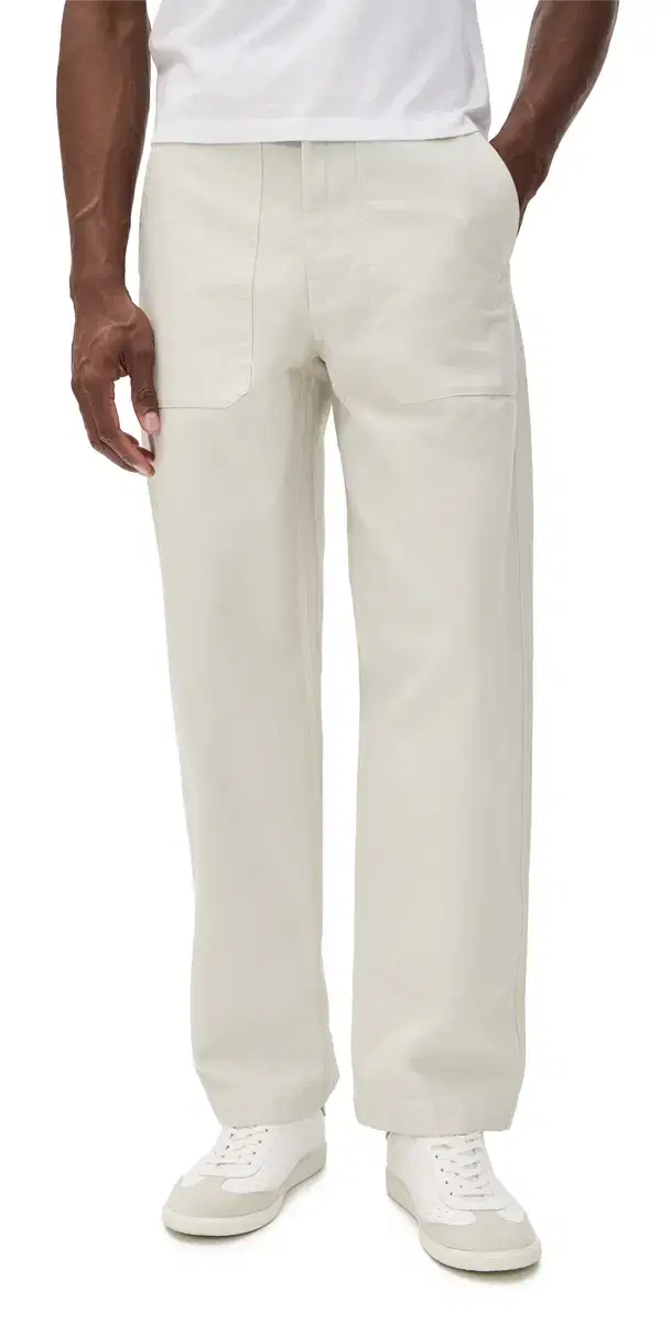 Garment Dye Slub Sateen Baker Pants Stone