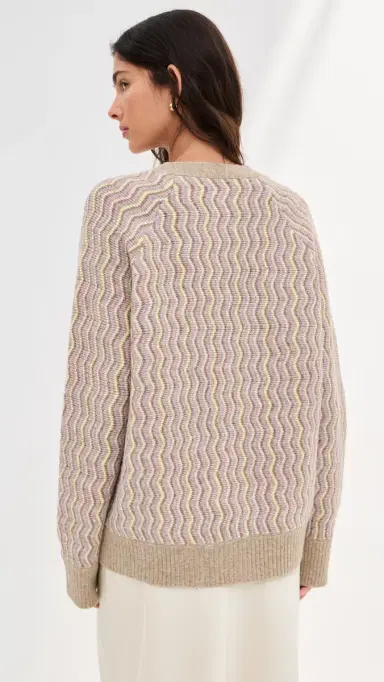 LE BOP Elle Oversized Cardigan Sand | Thumbnail 4