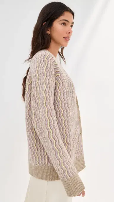 LE BOP Elle Oversized Cardigan Sand | Thumbnail 5