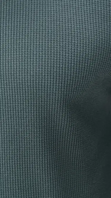 Aaron Levine Thermal ong Sleeve Shirt Slate | Thumbnail 6 Aaron Levine Thermal ong Sleeve Shirt Slate | Thumbnail 6