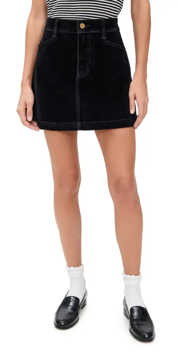 Onyx Rich Velvet Jannelle Skirt Onyx Rich Velvet